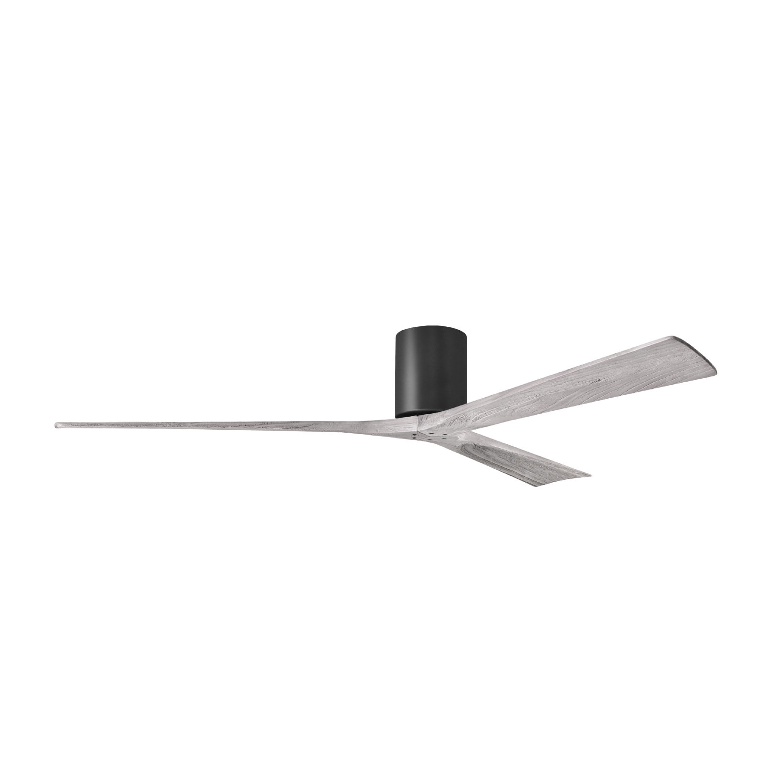 Olivier 3 Blade Ceiling Fan, Matte Black, Barn Wood Tone, 72"
