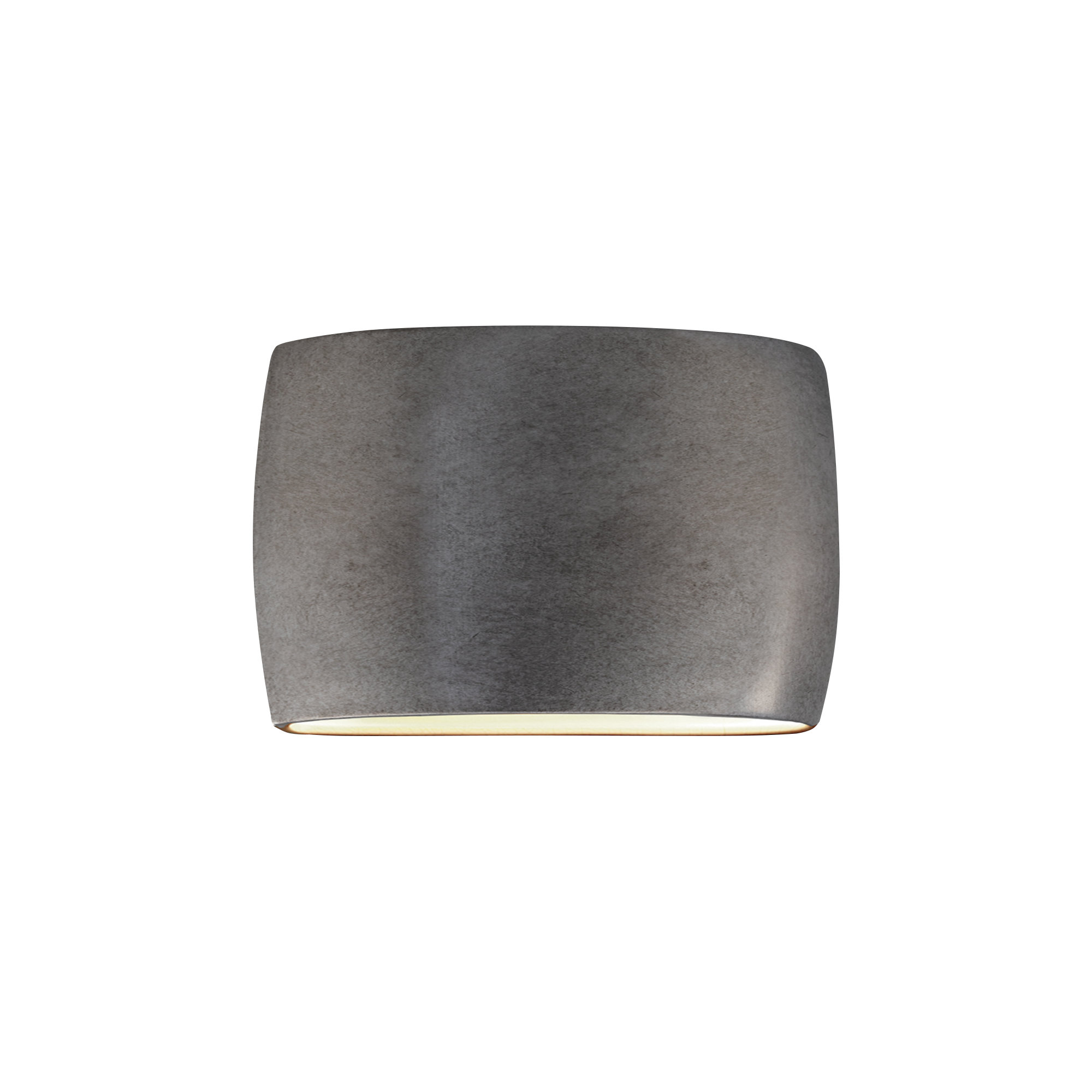 Logan Outdoor Ceramic Wall Light, 9.75" H x 16" W x 4" D, LED, Antique Silver