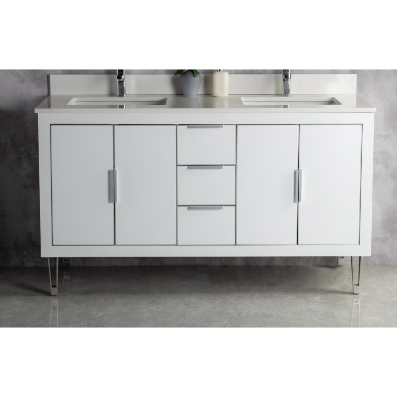 Ensemble de meuble-lavabo double 60 po Anaie