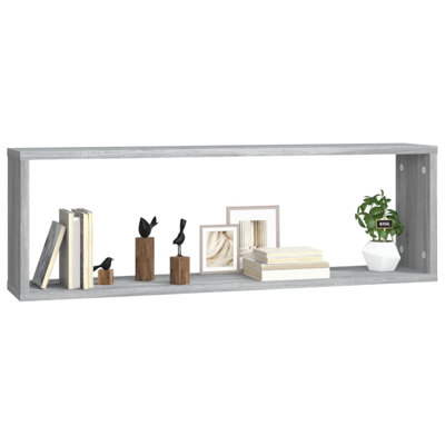 Wall Cube Shelves 2 Pcs Engineered Wood