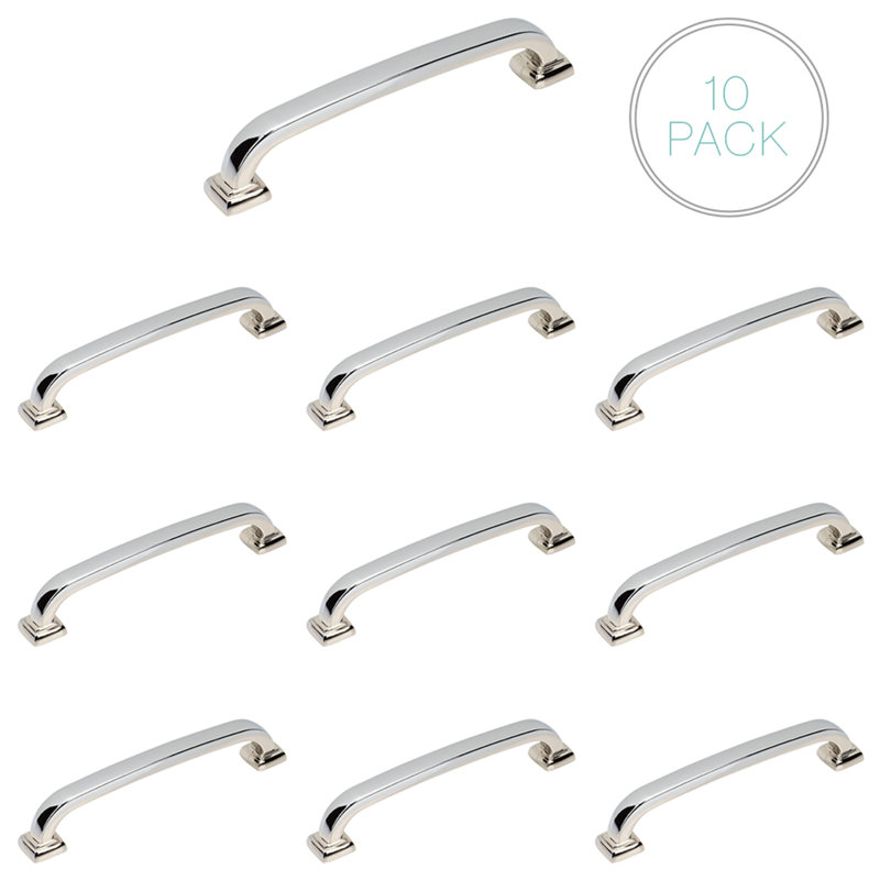 Square 5 1/16" Center Arch Pull Multipack, Polished Chrome