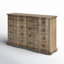 Commode double en bois massif à 8 tiroirs Boheme