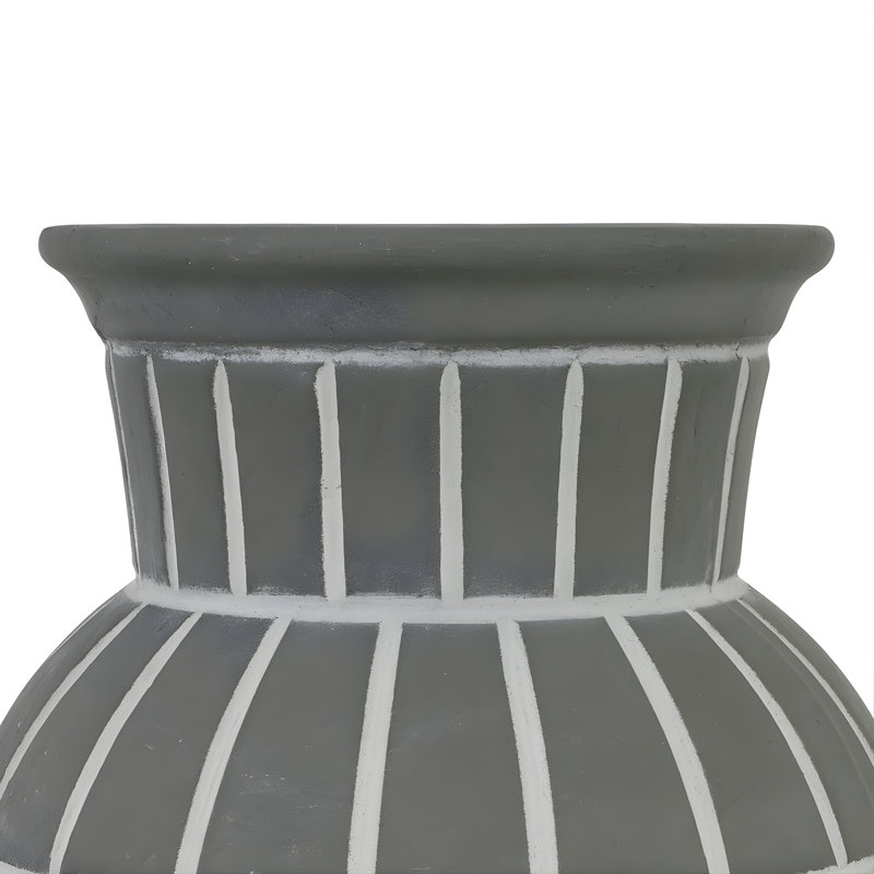 Ensemble de 2 vases en céramique, Gris