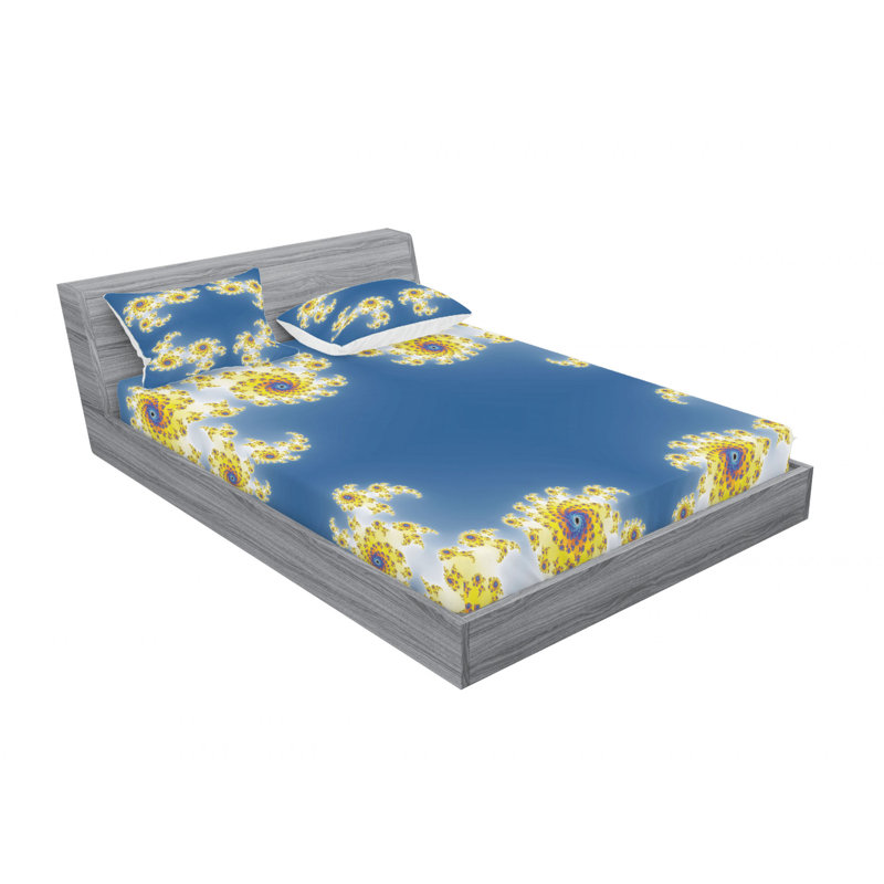 Microfiber Floral Sheet Set