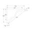 Moulure couronnée en polyuréthane blanc uni 7-11 / 16 po x 5-7 / 8 po x 78-3 / 4 po