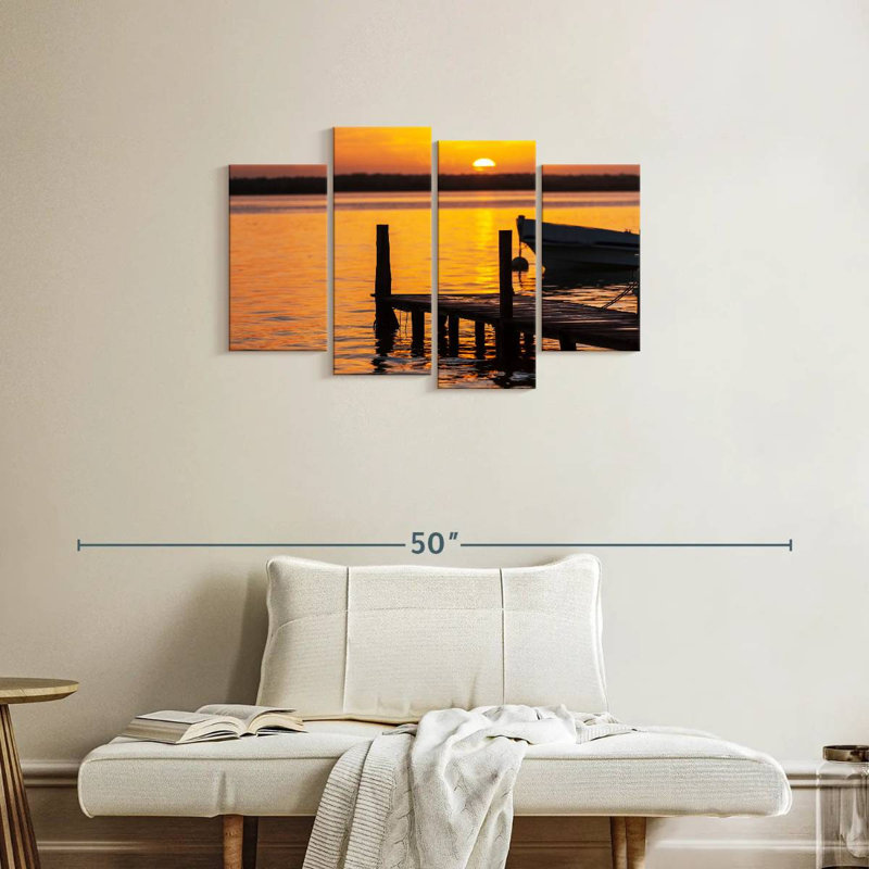 Coucher de soleil sur la promenade Gillard, H 22 po x l 36 po
