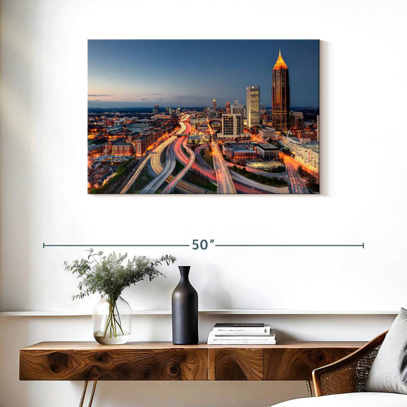 Ravi Atlanta City Nightfall, H 24 po x l 36 po