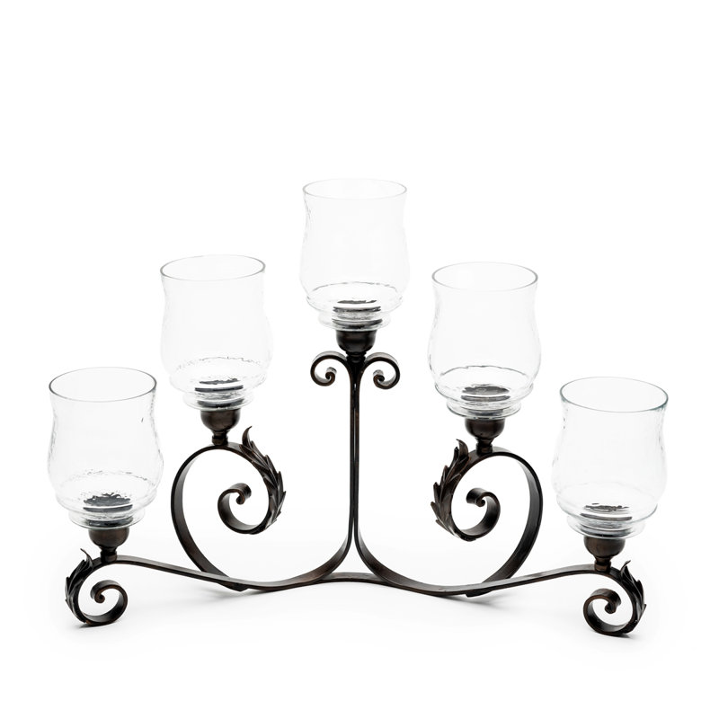 19'' H Iron Tabletop Candelabra