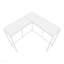 Accent Console Table, Laminate, White Metal for Living Room - White