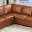 Dillon Leather L-Shaped Sectional