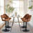 Leotrim 24''-32'' H Adjustable Height Swivel Upholstered Bar Stool-1681151444