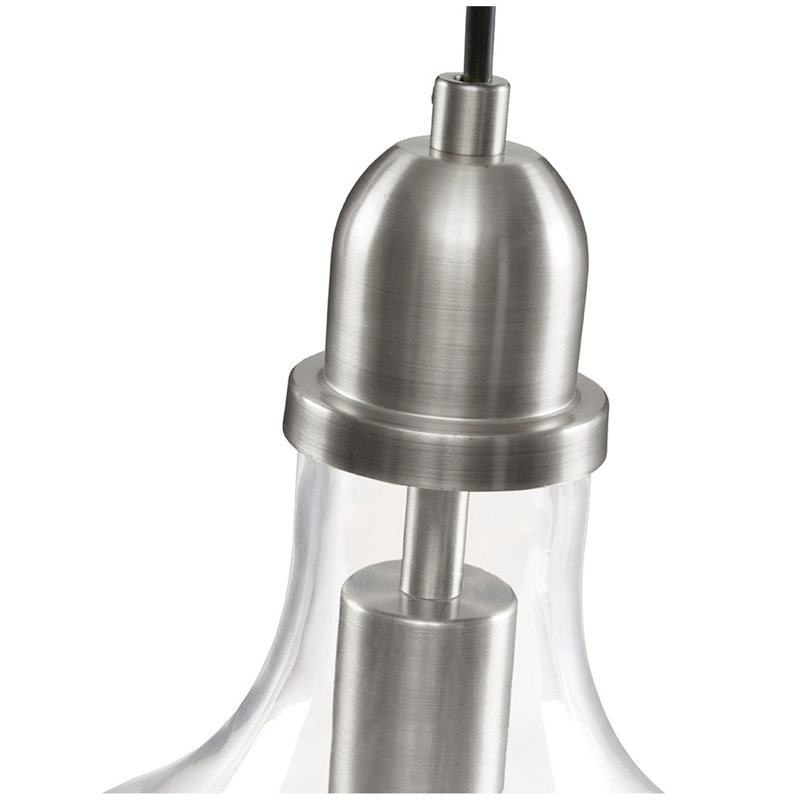 Luminaire suspendu en forme de cloche Auburn, Argent argent, Argent