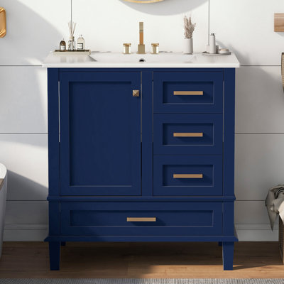 Richi Ceramic Freestanding Bathroom Cabinet