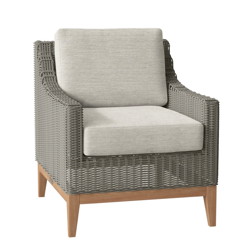 Frances Outdoor Lounge Chair, Ash, Frances Textured Gray