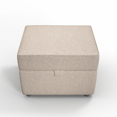 Espitia 62cm Wide Rectangle Solid Colour Footstool Ottoman with Storage