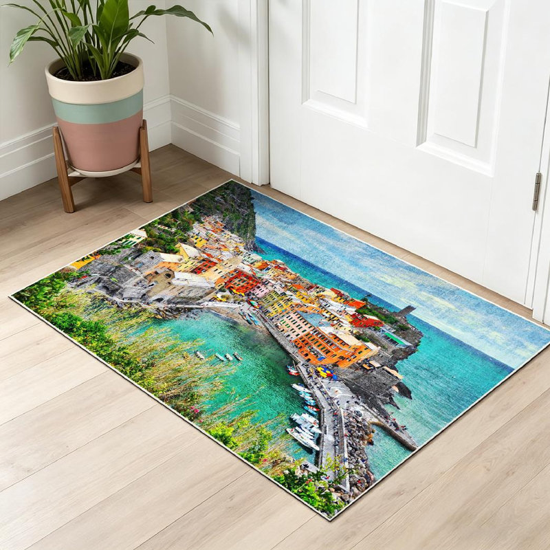 Magnifique tapis d'intérieur transparent lavable à la machine, magnifique, Rectangle 32" x 47"