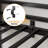 Twin Metal Loft Bed with L Shaped Desk, Charging Station and Built-In Ladder