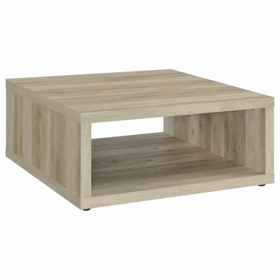Distressed Pine Square Engineered Wood Coffee Table