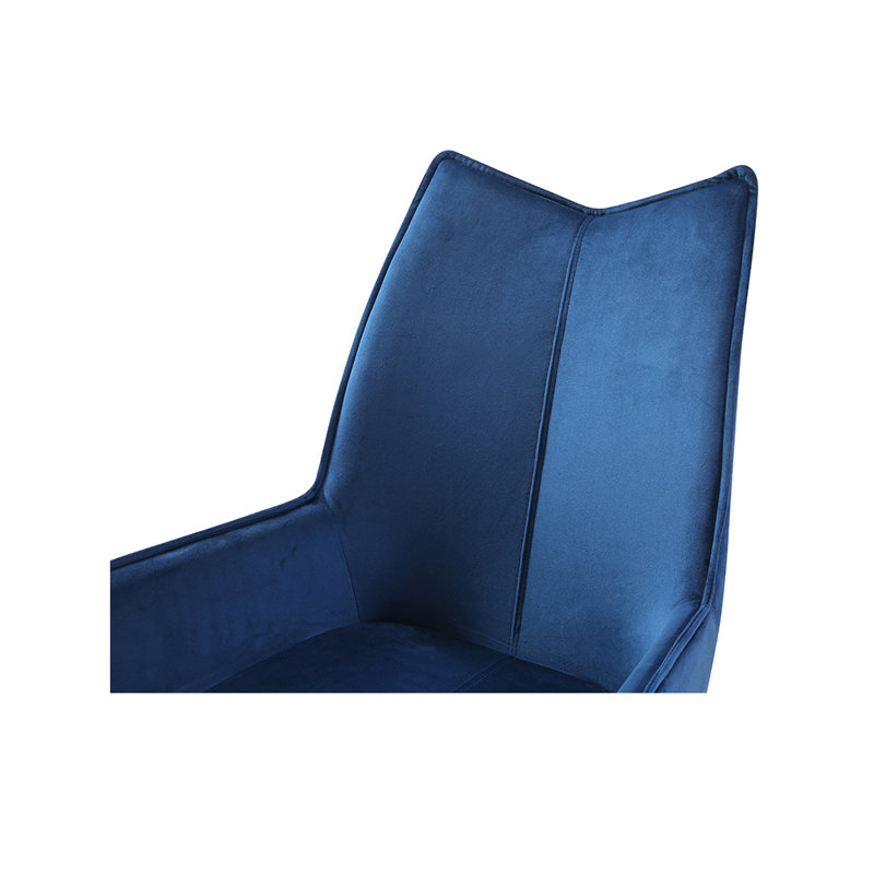 Drew 8121 Swivel Dining Chair, Navy Blue