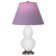 Small Double Gourd Accent Lamp - Sangria, Deep Patina Bronze - Lavender, Plum Shade