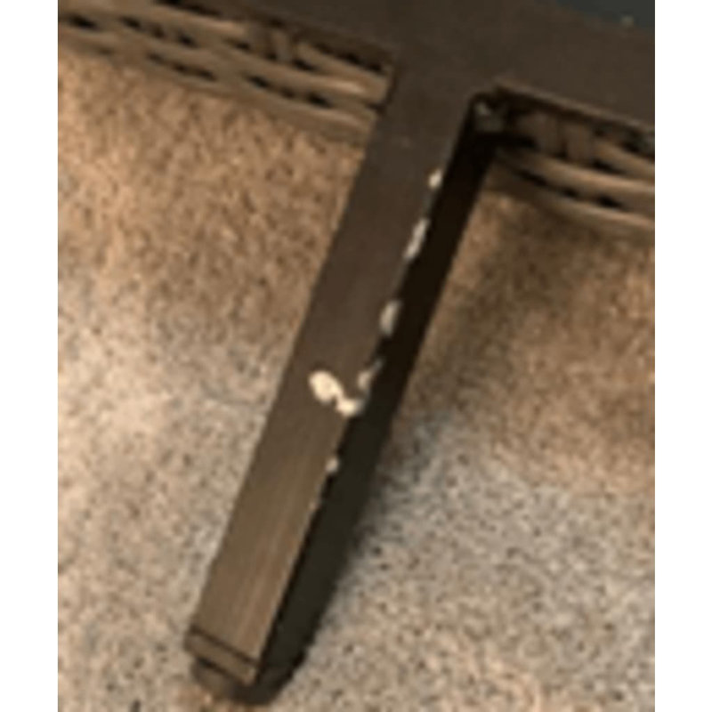 Canapé de jardin modulaire moyen en acier thermolaqué gris foncé Vidaxl