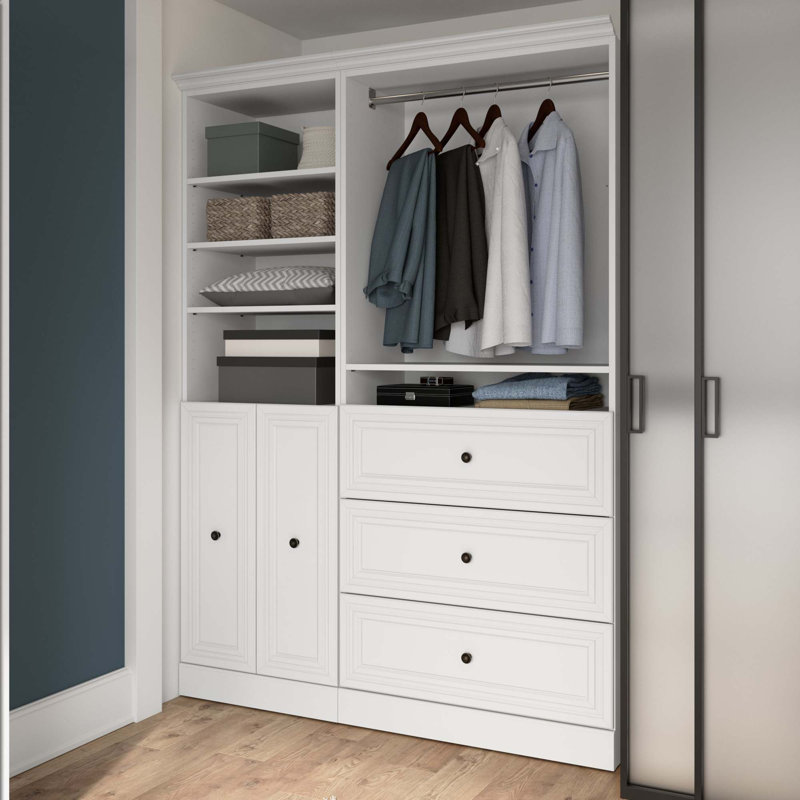 Tour pour garde-robe l 61 po Alvaretta, Blanc