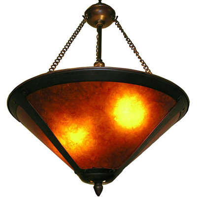 Mica Glass Semi Flush Mount