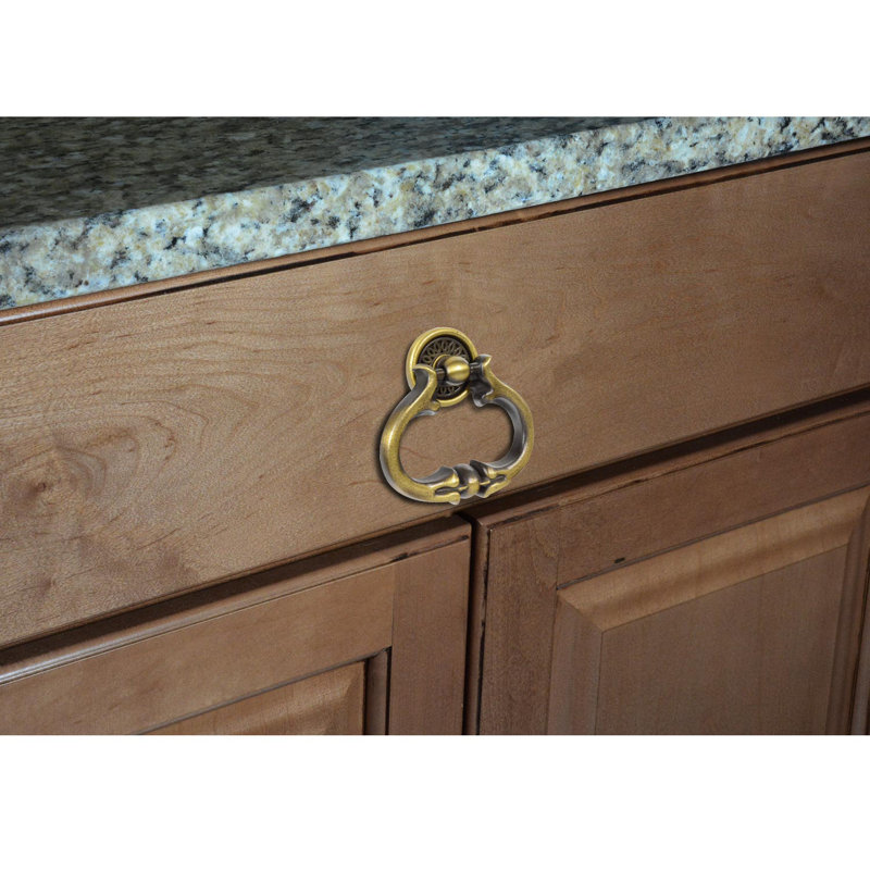 Wilmont Ring Pull, Antique Brass