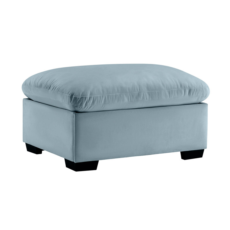 Repose-pieds avec rangement Cloudies, Bleu