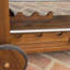 Chariot-bar extérieur / intérieur avec plateau rabattable et plateaux amovibles, bois et aluminium