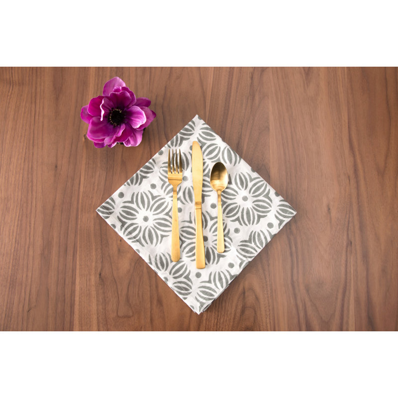 Serviette Heider Midge Boulder, gris