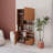 Key Modern Bookcase Display Unit with Closed Cabinets and Open Shelves-1984318348