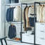 Metal Frame Closet - Deep Storage Options, & , Water Heat , Stain Scratch Protected, E0 Board Walk In With White, Extra Capacity,