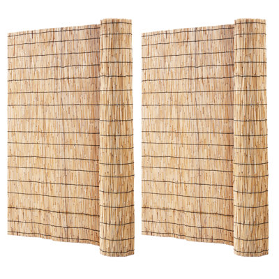 VEVOR 2-Pack Reed Fence Landscaping Privacy Blind Fencing Screen 16.4