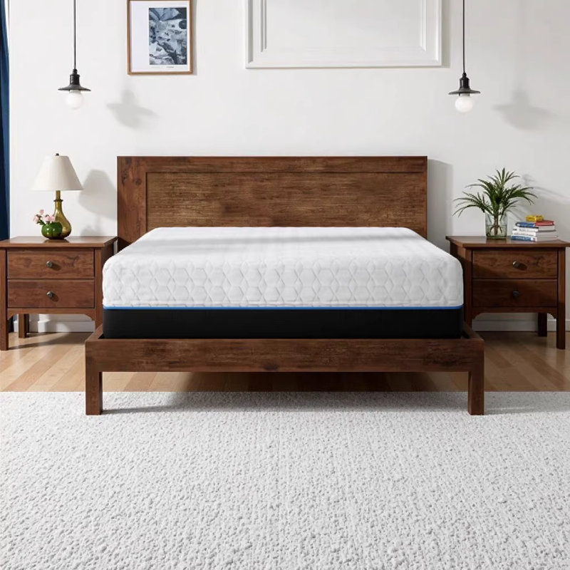 Copper Infused 14 Inch Plush Memory Foam King Mattress - Cooling Gel & Antimicrobial Support for Luxurious Sleep, King