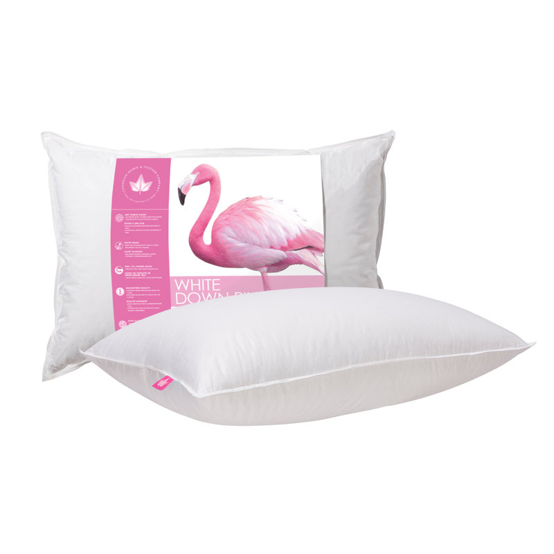 White Down Pillow - Regular Support, Standard, Medium