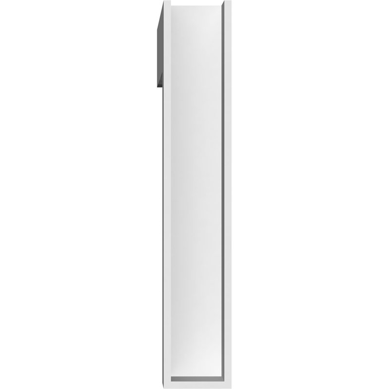 3"W x 20"D x 20"H Standard Traditional Architectural Grade PVC Bracket with Block Ends, 20"H x 3"W x 20"D