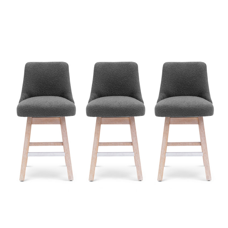 Swivel Counter Stool, Gray