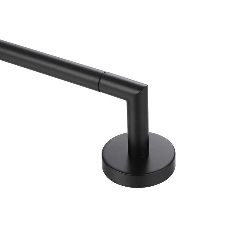 Utopia - Porte-serviettes simple, Noir mat, H 2,83 po x l 11,22 po x P 2,83 po