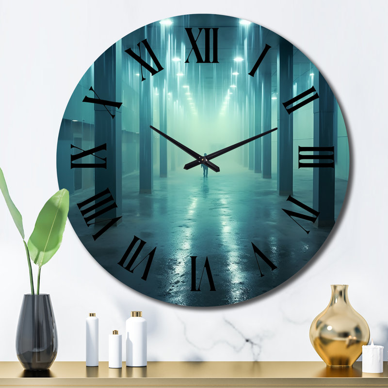 Horloge murale «Wondering Through The Blue Woods», Grand