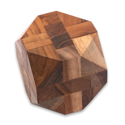 Jeu de casse-tête en bois de teck