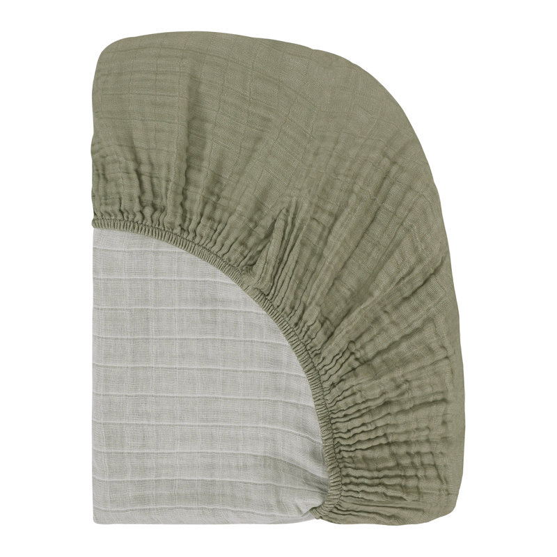 Matcha Muslin Crib Sheet