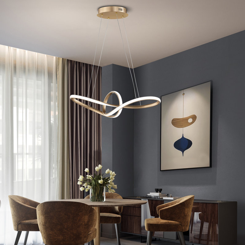 Lustre géométrique à 1 lumière DEL Esaiah
