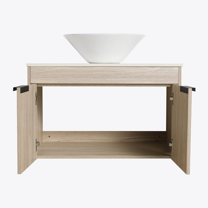 Ensemble de meuble-lavabo moderne 30 po avec lavabo en céramique