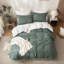 Ensemble de housse de couette 100% coton lavé Solayne avec texture de faux chanvre, couleur unie, fermeture à glissière et attaches de coin-111685176-111685167