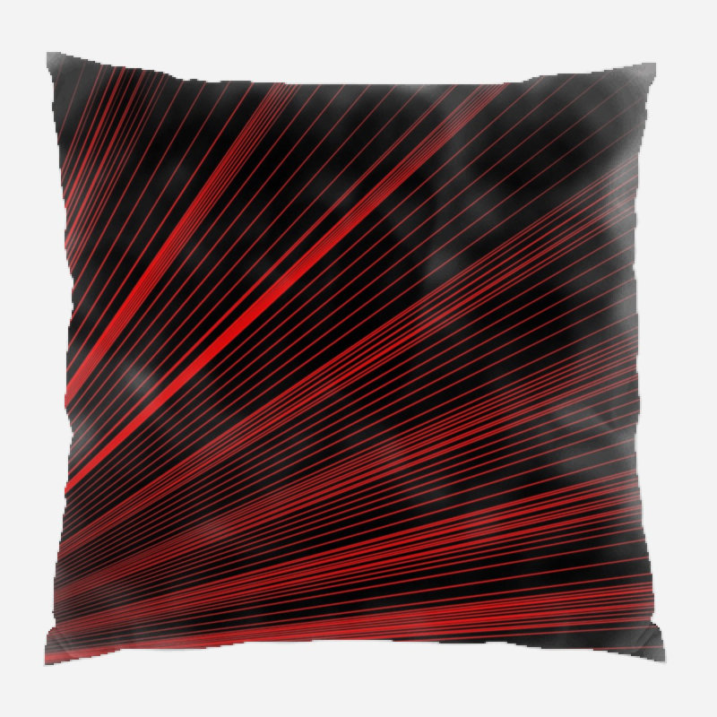Geometric Microsuede Reversible Throw Pillow