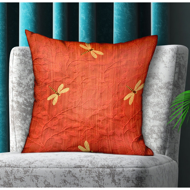 Housse de coussin de luxe rectangulaire en motif animal de luxe firefly & insert, 20 po x 36 po