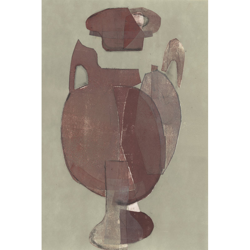 Abstract Vessel I by Rob Delamater - No Frame Painting on Canvas, 46cm H x 30cm W x 3.8cm D