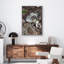 Reproduction d'art mural loup au repos - faune loup, affiche, forêt, art panoramique, chalet rustique, décoration - prédateur sauvage, reproduction d'art - animal mural minimaliste - cadeau nature d'aventure-336958314