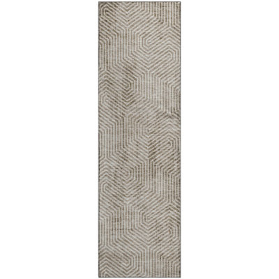 Premium Machine Washable Prisco Taupe Rug
